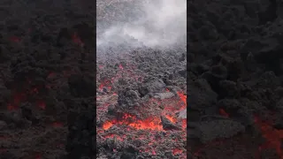 Lava at Etna Volcano