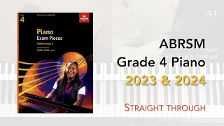 ABRSM Grade 4 Piano (2023 & 2024) - 9 Pieces