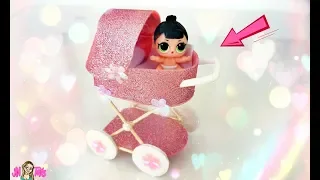 КОЛЯСКА ДЛЯ МАЛЫШЕК LOL SURPRISE  DIY Carriage for dolls