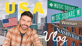 EXPLORING NASHVILLE, MY FIRST TIME SHOPPING IN WALMART & EXCITING NEWS! | MR CARRINGTON IN THE USA