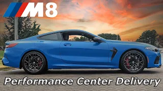 2023 BMW Santorini Blue M8 Competition Coupe - Performance Center Delivery