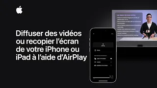 Diffuser des vidéos ou recopier l’écran de votre iPhone ou iPad avec AirPlay | Assistance Apple