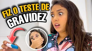 FIZ UM TESTE DE GRAVIDEZ PELA PRIMEIRA VEZ 😱 * olha isso!! *