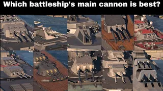 Which battleship's main cannon is best for long range attack? | Modern warships
