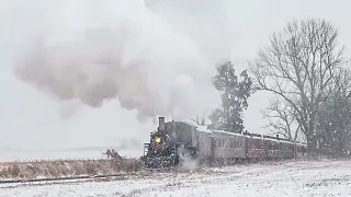 Steam In The Snow at the Strasburg Rail Road