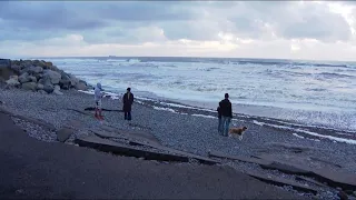 Cardiff State Beach parking lot closed after severe collapse from recent storms