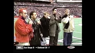 Small Mention of The Backstreet Boys In Buffalo Singing National Anthem on ESPN in 1999