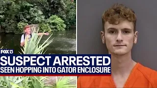 Man accused of jumping into Busch Gardens alligator gator enclosure arrested