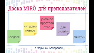 Обзор функций виртуальной доски Miro для обучения