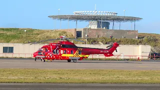 *RARE* Air Greenland Airbus H225 Super Puma at Sumburgh (HD/ATC)