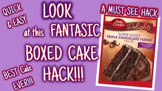 LOOK at this FANTASTIC BOXED CAKE HACK | BEST CAKE EVER!!!! | QUICK & EASY | MUST SEE HACK!!!