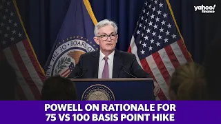 Why the 75 basis point rate hike and not 100?