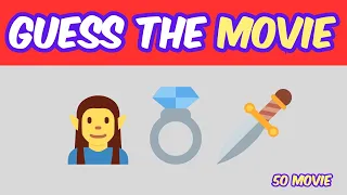 GUESS THE MOVIE BY 3 EMOJI, 50 FILMS 5 SECONDS | MOVIE QUIZ | MOVIE TRIVIA | EXTREMELY HARD