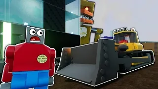 IDIOT DEMOLITION WORKERS UNCOVER DARK SECRET! - Brick Rigs Roleplay Gameplay - Lego Jobs FNAF