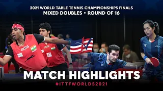 Achanta/Kamath vs Lebesson/Yuan  | 2021 World Table Tennis Championships Finals | XD | R16