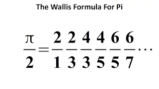 Surprising formula for π - the Wallis product