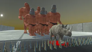 [ Dangerous Village ] Run Away from Hill Giant  - Animal Revolt Battle Simulator