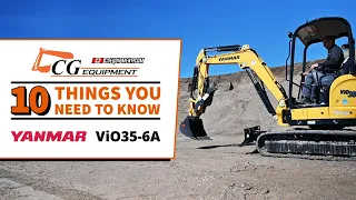 CG Equipment - 10 Things You Need To Know About The Yanmar ViO35-6A