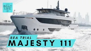 Can't hear the motors...! Majesty 111 Sea Trial with fuel burn