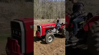 Clayton’s First Time Plowing! Massey Ferguson 245