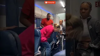 KAREN GOT INSTANT KARMA ON A PLANE!🤯| #shorts #karen