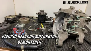 PIAGGIO HEXAGON MOTORBLOK DEMONTEREN! (ZIP 125/180 PROJECT)