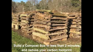 Build a Compost Box in less than 2  minutes and reduce your carbon footprint.