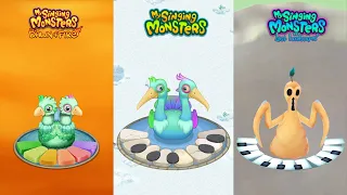 ALL Dawn of Fire Vs My Singing Monsters Vs The Lost Landscapes Redesign Comparisons ~ MSM