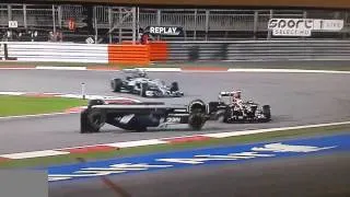 F1 bahrain gp maldonado vs cutierez