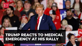 Trump shocked as rally attendee collapses, halts speech due to medical emergency