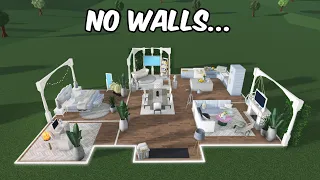 Building A BLOXBURG HOUSE with NO WALLS