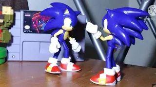 Two Sonics dubbed in incredibles scene but it's stop motion (Unfinished)