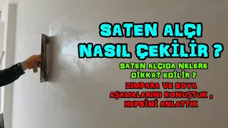 #SATEN #ALÇI NASIL ÇEKİLİR ? SON ALÇI SIVA AŞAMASI ! /  #Wie #man #gips #zeichnet