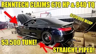 CRAZY AUCTION FIND! $250K Straight Piped RennTech S65 AMG Coupe! Dyno Battle VS My Cheap DIY E55 AMG