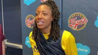 Kelsey Mitchell after Day 8 of Fever camp — on health, Caitlin Clark, charter flights, expansion