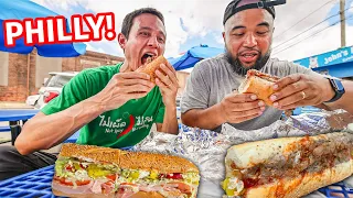 The Ultimate PHILADELPHIA FOOD TOUR!! Hoagies, Cheese Steak + Best Local Philly Food!!