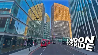 LONDON Bus Ride 🇬🇧 - Route 211 - Hammersmith to Waterloo passing Chelsea 🌷, Victoria & London Eye 🎡