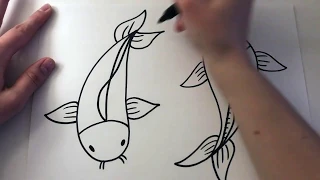 Koi Fish Drawing - 4th Grade