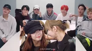 MONSTA X Reaction: Lisa and jisoo beautiful and funny moments(BLACKPINK)