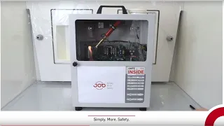 R-AMFE fire extinguishing test inside a control switch | JOB Group