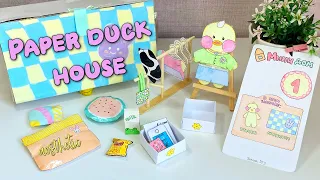 DIY Lalafanfan PAPER DUCK HOUSE / Собираем домик для бумажной уточки Лалафанфан / Идеи для уточек