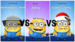 Minion Rush Jerry Vs Santa Jerry VS Beekeeper Jerry