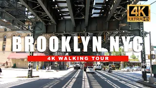 NEW YORK CITY Walking Tour [4K HDR 60fps] - BROOKLYN - BROADWAY MYRTLE