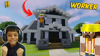 WE BECAME HOUSE WORKERS IN MINECRAFT CITY