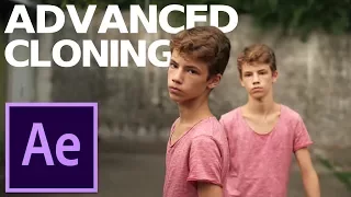 Advanced CLONING in After Effects - Walk at front of yourself - Video Timelapse￼