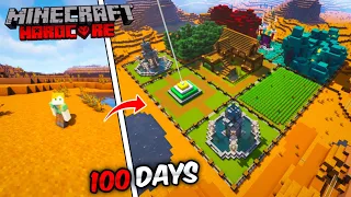 I Survived 100 Days in Badlands Biome in Minecraft Hardcore (Hindi)