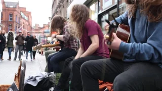 Sepultura - Kaiowas - street performance in Dublin, 31st December 2016 - The Scratch