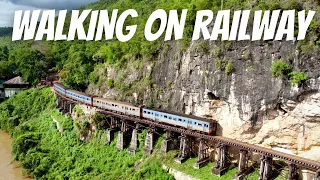 The Death Railway Kanchanaburi, Thailand 4K 🇹🇭