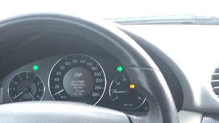 Mercedes-Benz Clk 200 0-100 Km/h acceleration (ESP fully off)