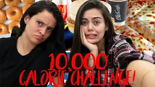 10,000 CALORIE FOOD CHALLENGE! GIRL VS FOOD!